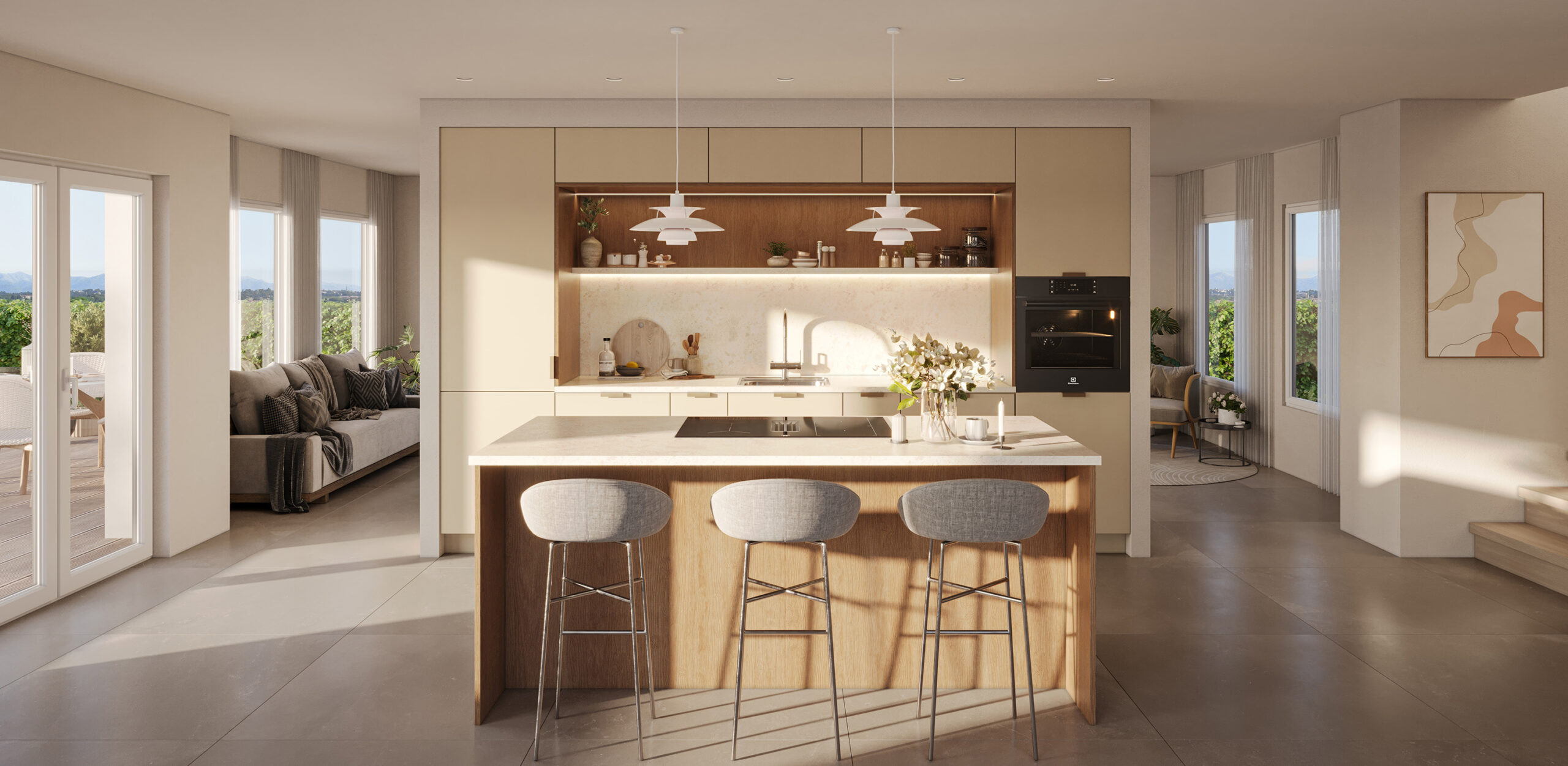 Åsbyen Carat Beige 24 og Vollan Natural Casella Oak 113-3000px